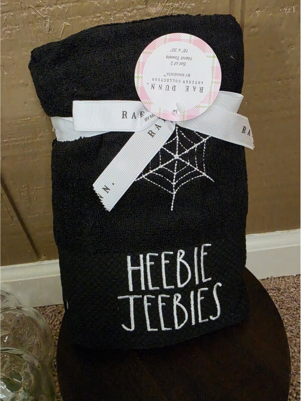 HEEBIE JEEBIES Bathroom Hand Towels Set of 2  [COPY]